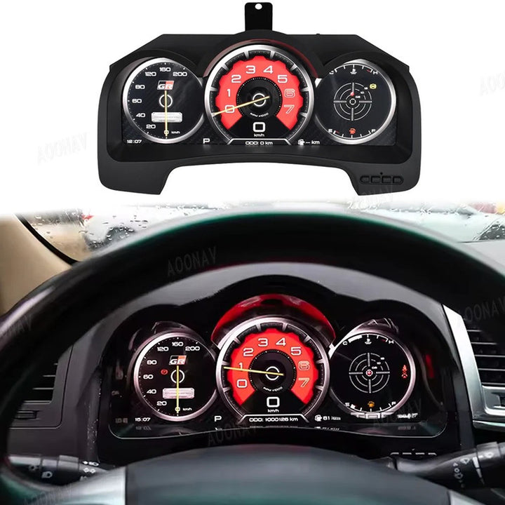 Car Craft Compatible With Toyota Hilux Fortuner 2005-2015 Lcd Digital Cluster Dashboard Panel Speedometer Screen Virtual Instrument Cluster Android Meter Player