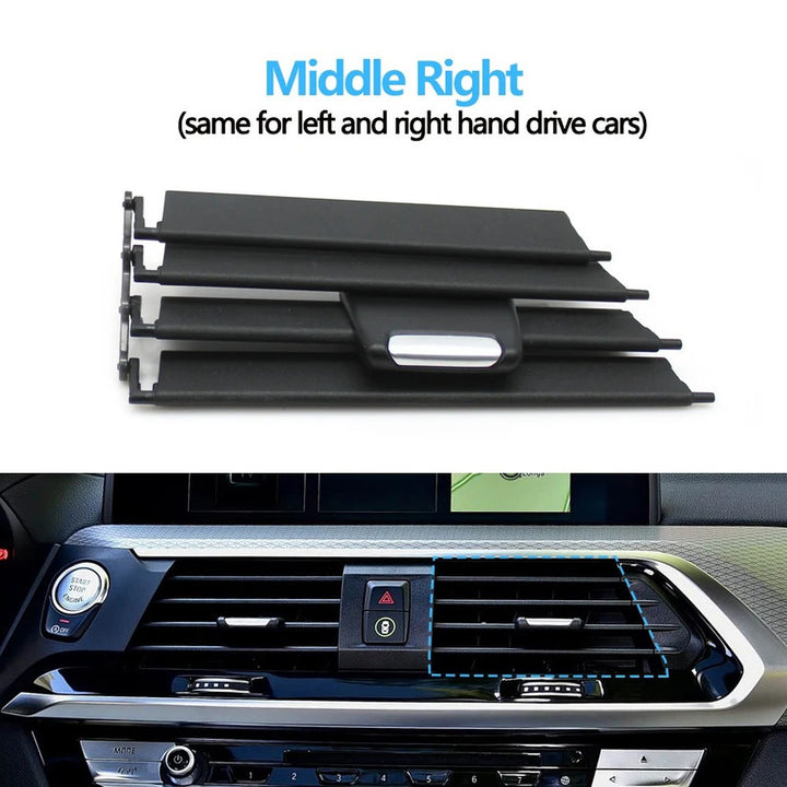 Car Craft Compatible With Bmw X3 X4 Ix3 G01 G02 G08 2017-2021 Car Ac Air Vent Grille Slider Panel Cover 64229363444-mr64229371467-cr Middle Centre Central Right