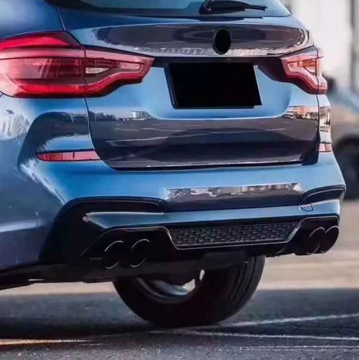 Car Craft Compatible With Bmw X3 G01 2018-2021 M Sport Front Bumper Upgrade Convert To M Sport X3m Bodykit Diffuser Exhaust Tip Pipe For M Sport Car G01/08-013 Gc