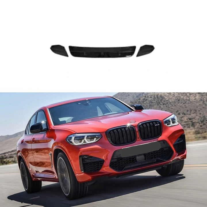 Car Craft Compatible With Bmw X4 G02 2018-2021 Upgrade Convert To M Sport M Performance X4m Bodykit Body Kit Front Bumper Lip Splitter Skirt Gc G01 08 003 004 Glossy Black