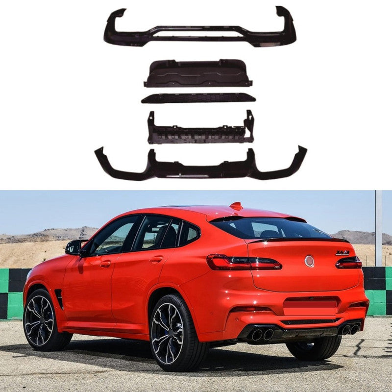 Car Craft Compatible With Bmw X4 G02 2018-2021 Upgrade Convert To M Sport M Performance X4m Bodykit Body Kit Rear Bumper Lip Splitter Skirt Diffuser Gc G02 002