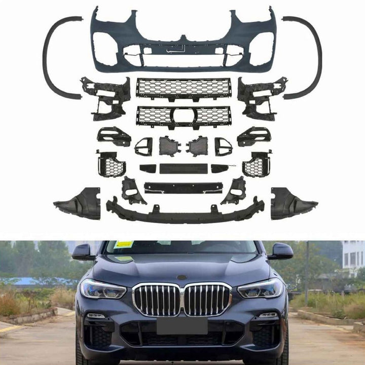 Car Craft Compatible With Bmw X5 G05 2019-2022 Front Bumper Upgrade Convert To M Sport Mp M Performance Mt M Tech Bodykit Wheel Arch G05/g18-005 Gc