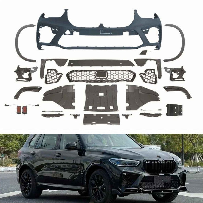 Car Craft Compatible With Bmw X5 G05 2019-2022 Front Bumper Upgrade Convert To M Sport Mp M Performance X5m Bodykit Wheel Arch G05/g18-012 Gc