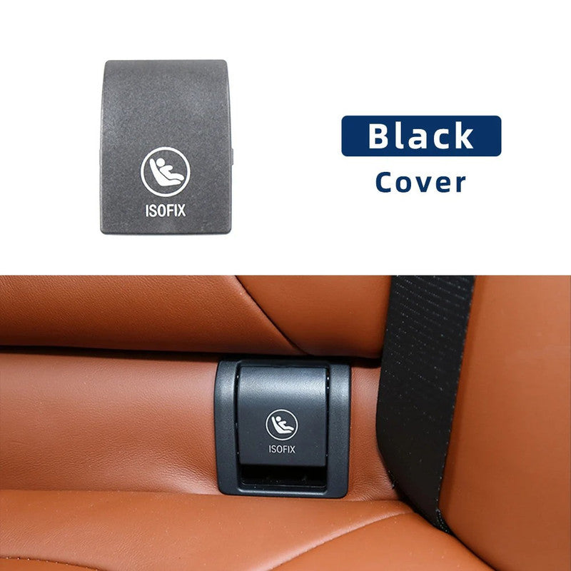 Car Craft Compatible With Bmw X5 G05 X7 G07 2019-2025 Rear Child Seat Anchor Safety Isofix Restraint Backseat Buckle Covers 52208491146-1 Black CC-9029
