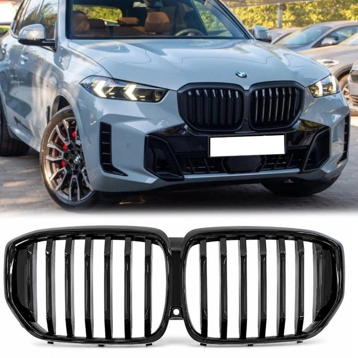 Car Craft Compatible With Bmw X5 G05 Lci 2023-2026 M Sport Mt M Tech Front Bumper Show Grill Single Glossy Black Gc G05 G18 004