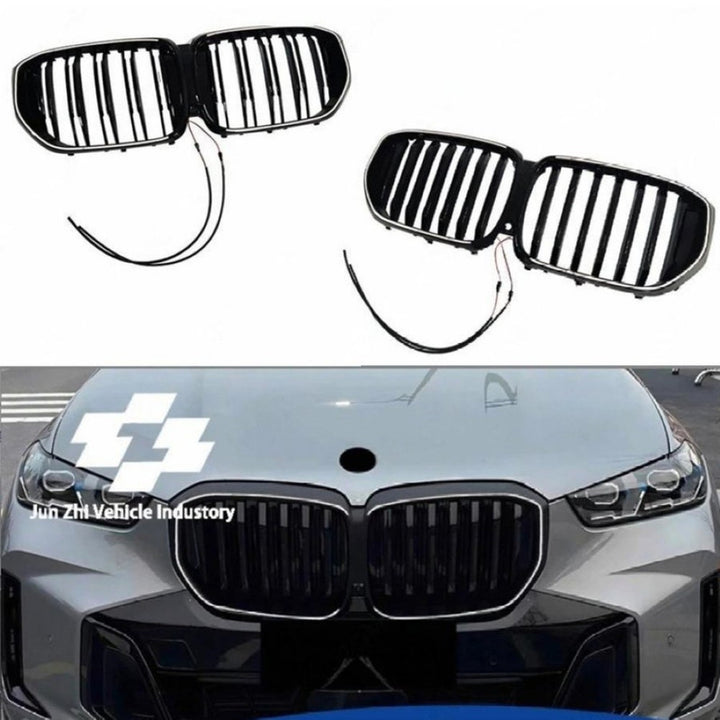 Car Craft Compatible With Bmw X5 G05 Lci 2023-2025 Front Bumper Show Illuminated Led Glow Grill Single Line CC-9672