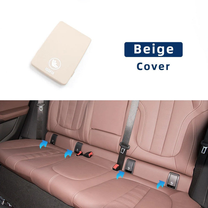 Car Craft Compatible With Bmw X6 G06 2019-2025 Rear Child Seat Anchor Safety Isofix Restraint Backseat Buckle Covers 52207939510-1 Beige CC-9024