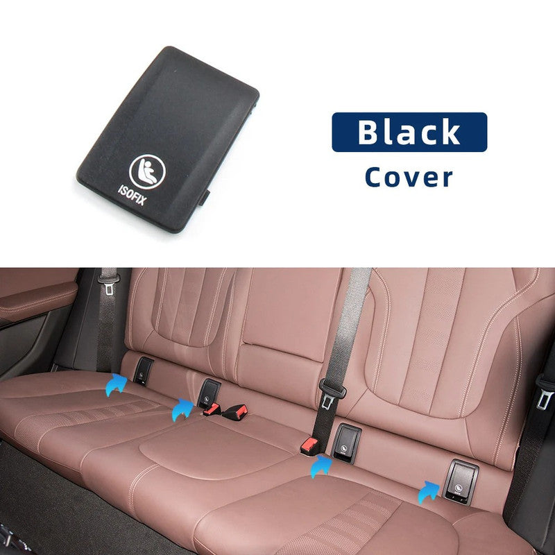 Car Craft Compatible With Bmw X6 G06 2019-2025 Rear Child Seat Anchor Safety Isofix Restraint Backseat Buckle Covers 52207939540-1 Black CC-9023