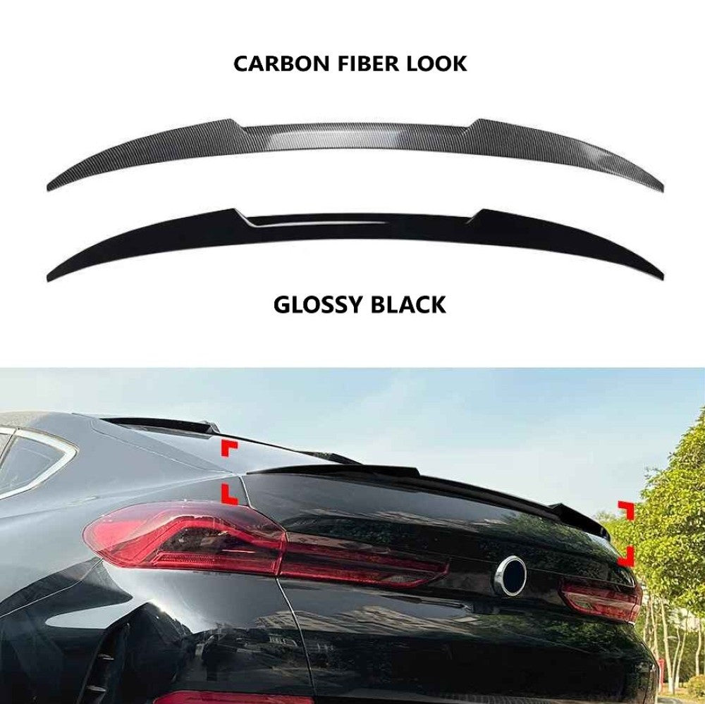 Car Craft Compatible With Bmw X6 G06 2019+ Trunk Wing Lip Boot Rear Spoiler M4 Style Zst-1051 Cf Carbon Fiber Look