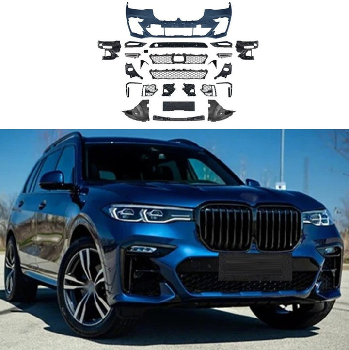 Car Craft Compatible With Bmw X7 G07 2019-2022 Front Bumper Upgrade Convert To M Sport M Performance M Tech Mt Bodykit Body Kit Bumper Gc G07 002