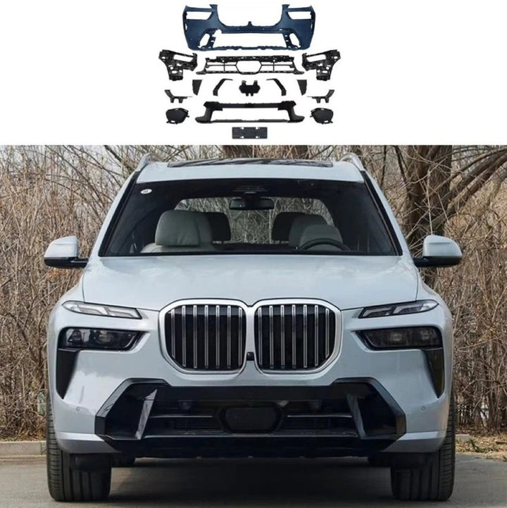 Car Craft Compatible With Bmw X7 G07 Lci 2023-2026 Front Bumper Upgrade Convert To M Sport M Performance M Tech Mt Bodykit Body Kit Bumper Gc G07 009