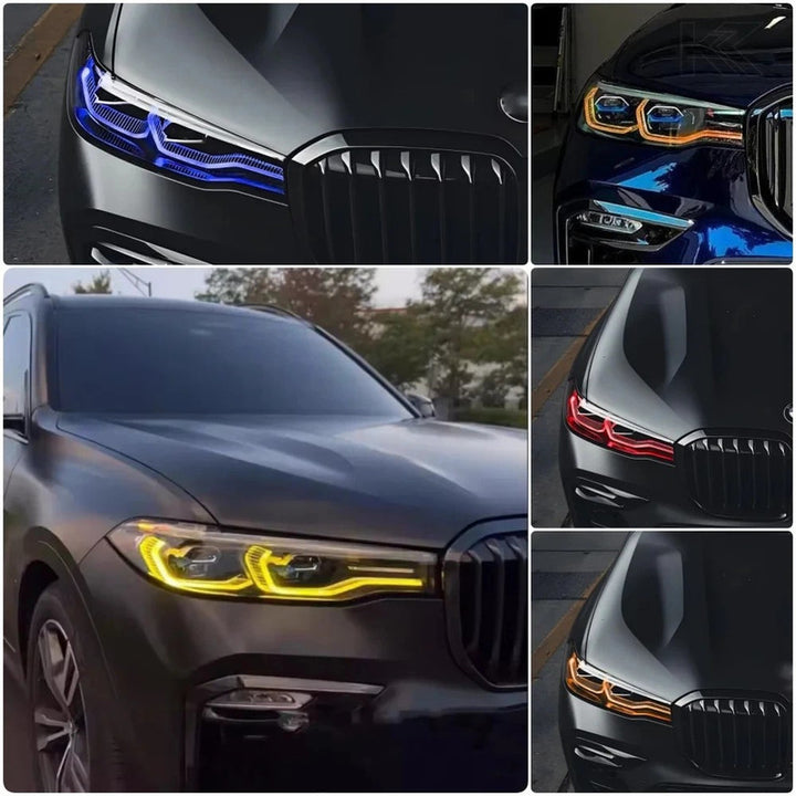 Car Craft Compatible With Bmw X7 G07 2019-2022 Headlight Led Module Daytime Drl Angel Eye Running Light Led Board Csl Chip Lemon Rgbw Multi Colour