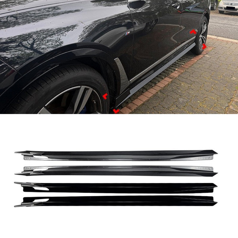 Car Craft Compatible With Bmw X7 G07 2019-2026 M Sport Side Skirt Splitter Trim Running Board Zst-1505 Cf Carbon Fiber Look