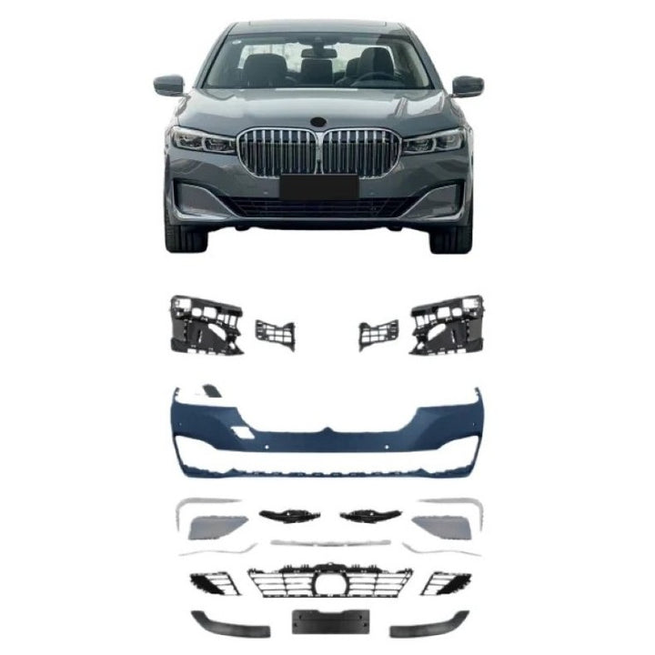 Car Craft Compatible With Bmw 7 Series G12 2019-2022 Front Bumper Upgrade Convert To M Sport Classic Style Bodykit Body Kit Bumper Gc G11 12 009