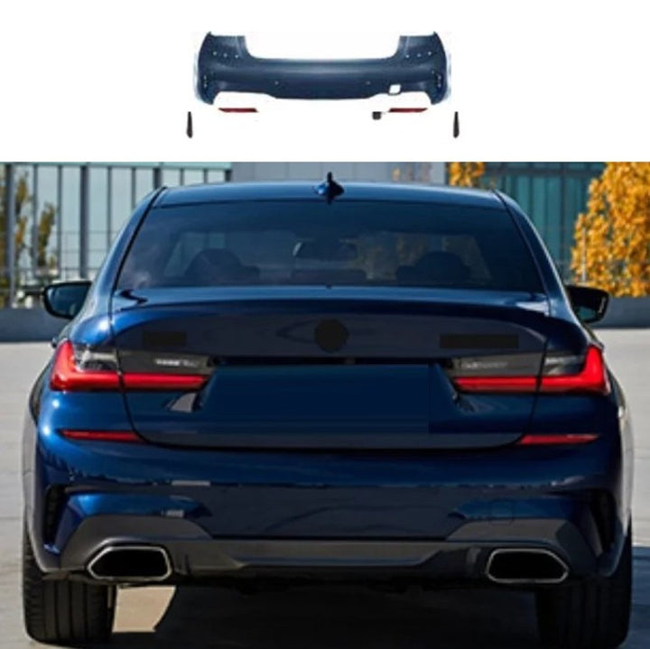 Car Craft Compatible With Bmw 3 Series G20 2019-2022 M340d M340i 330 340 Upgrade Facelift Convert To M Performance M Sport M Tech M-tech Bodykit Bumper Body Kit Rear Bumper Assembly Gc G20/28-005