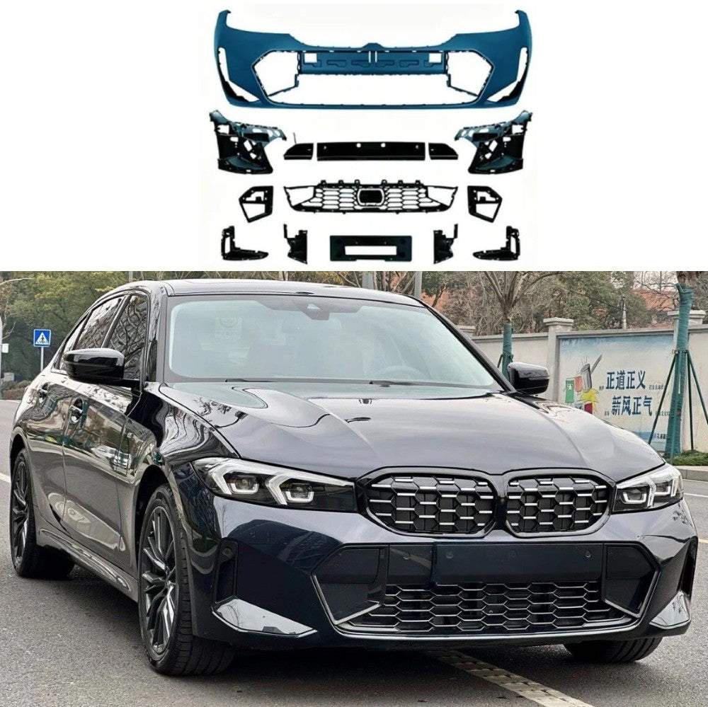 Car Craft Compatible With Bmw 3 Series G20 LCI 2023+ Upgrade Facelift Convert To M Performance M Sport M Tech M-tech Bodykit Bumper Body Kit Front Bumper Assembly Gc G20/28-036