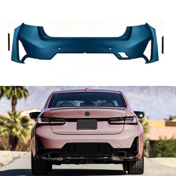 Car Craft Compatible With Bmw 3 Series G20 LCI 2023+ Upgrade Facelift Convert To M Performance M Sport M Tech M-tech Bodykit Bumper Body Kit Rear Bumper Assembly Gc G20/28-037