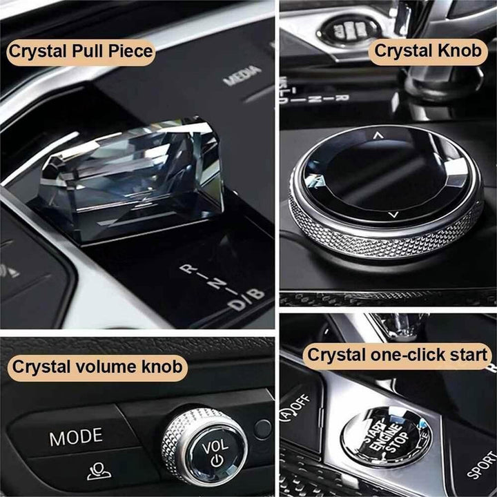 Car Craft Compatible With Bmw 2 Series F44 3 Series G20 7 Series G12 G70 G26 X3 X4 X5 X6 X6 G01 G08 G02 G05 G06 G07 Z4 G29 Crystal Gear Shift Knob Paddle Handle Scroller Start Stop Volume Button