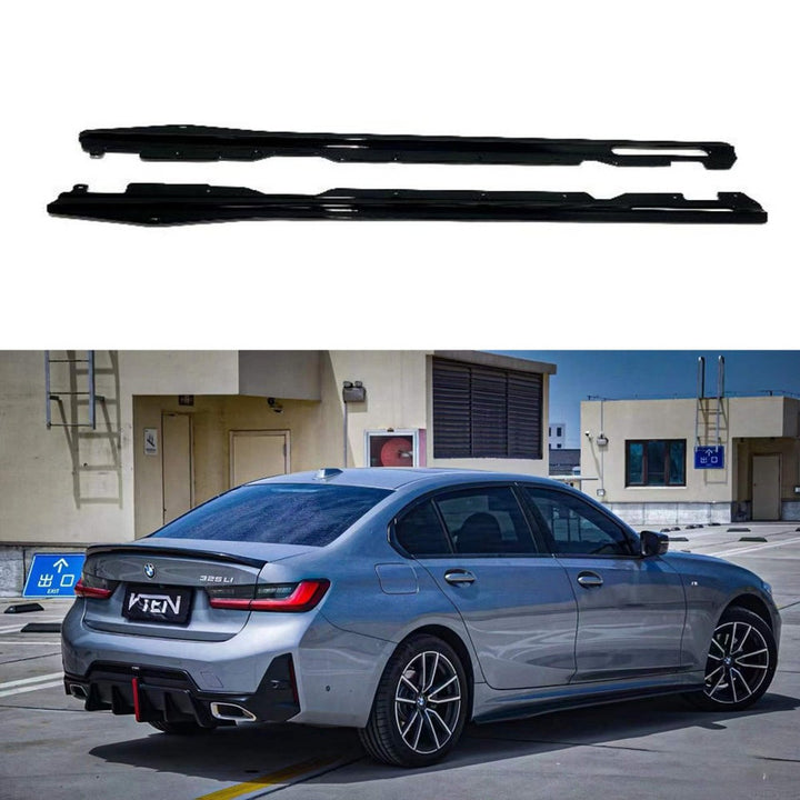 Car Craft Compatible With Bmw 3 Series G20 G28 Lci 2023-2026 M Sport M340i Side Skirt Splitter Trim Running Board V Ten Vten Style - CAR CRAFT INDIA