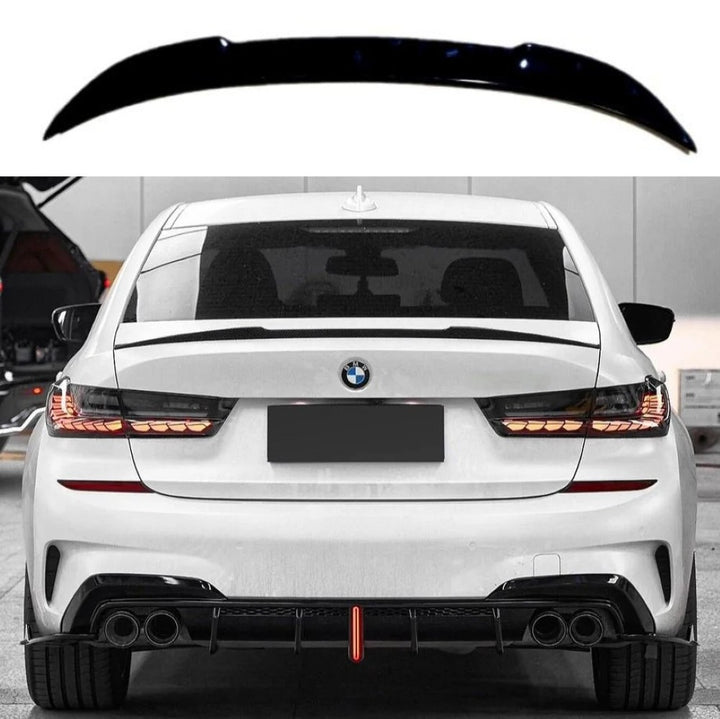 Car Craft Compatible With Bmw 3 Series G20 G28 Lci 2023-2026 M Sport M340i Trunk Wing Boot Lip Roof Spoiler Trim Skirts V Ten Vten Style - CAR CRAFT INDIA