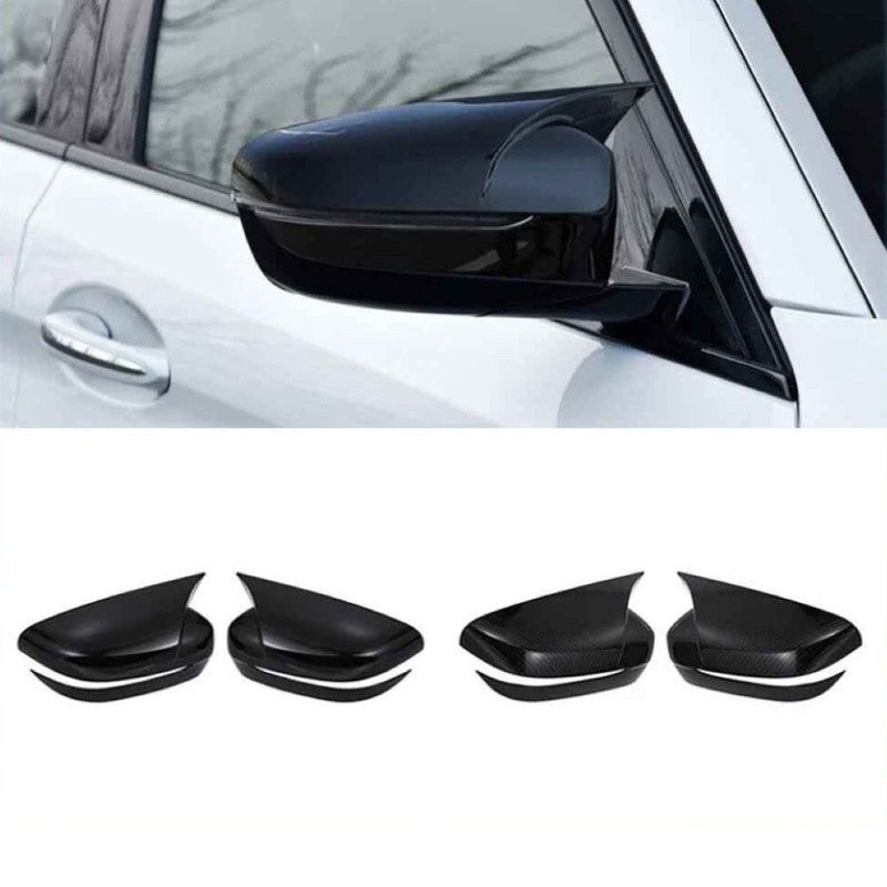 Car Craft Compatible With Bmw 3 4 5 7 8 Series G20 G28 G22 G11 G12 G30 G38 2018-2025 Side Rear View Case Wing Cap Shell Housing Mirror Covers 3m Tape Pasting Style Glossy Black CC-11552