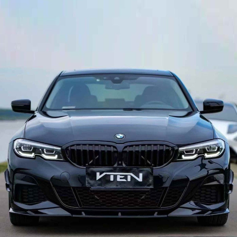 Car Craft Comptible With Bmw 3 Series G20 2019-2022 M Sport M3 Front Bumper Upgraded Bodykit Body Kit Skirts Splitter Front Rear Lip Diffuser Side Skirts Spoiler Trims Cannards Vten Style CC-9079