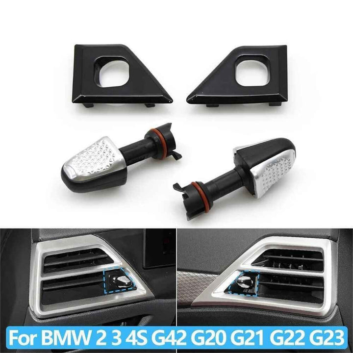 Car Craft Compatible With Bmw 2 Series G42 3 Series G20 G80 4 Series G22 G26 G82 I3 I4 G28 G26 Bev 2024-2026 Ac Air Vent Slider Rotary Knob Ac Vent Adjust Lever Cover Trim 64225a8e289-c Right Cover - CAR CRAFT INDIA