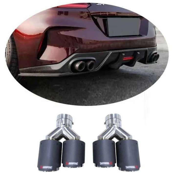 Car Craft Compatible With Bmw Z4 G29 2019-2025 Rear Bumper Exhaust Tip Pipe Mufflers Nozzle