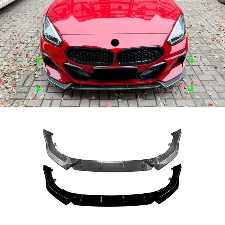 Car Craft Compatible With Bmw Z4 G29 2018-2026 Front Bumper Lip  Splitter Skirt Trim Zst-1550 Cf Carbon Fiber Look Black CC-10937