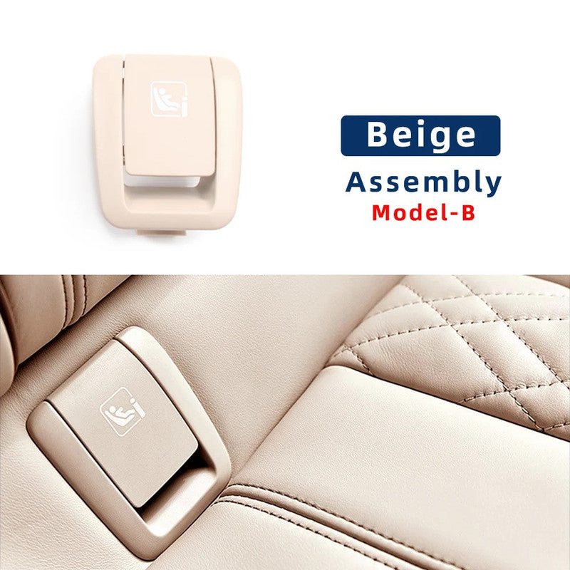 Car Craft Compatible With Bmw 5 Series G30 2017-2024 Rear Child Seat Anchor Safety Isofix Restraint Backseat Buckle Covers 52207451004 Beige Assembly B CC-9043