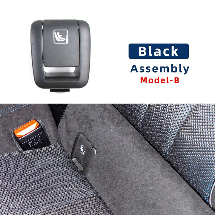 Car Craft Compatible With Bmw 5 Series G30 2017-2024 Rear Child Seat Anchor Safety Isofix Restraint Backseat Buckle Covers 52207451008 Black Assembly B CC-9040