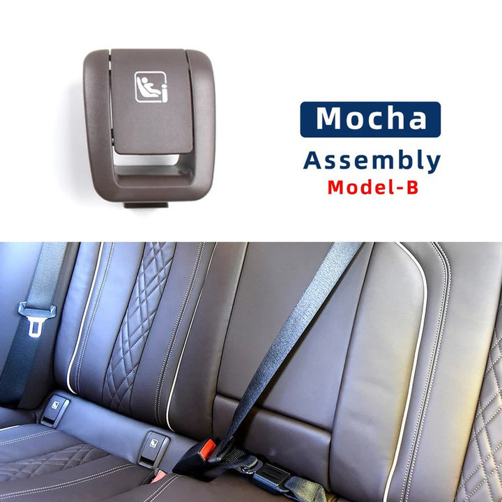 Car Craft Compatible With Bmw 5 Series G30 2017-2024 Rear Child Seat Anchor Safety Isofix Restraint Backseat Buckle Covers 52207458923 Moka Assembly B CC-9042