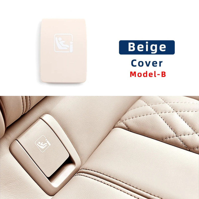 Car Craft Compatible With Bmw 5 Series G30 2017-2024 Rear Child Seat Anchor Safety Isofix Restraint Backseat Buckle Covers 52207451004-1 Beige B CC-9038