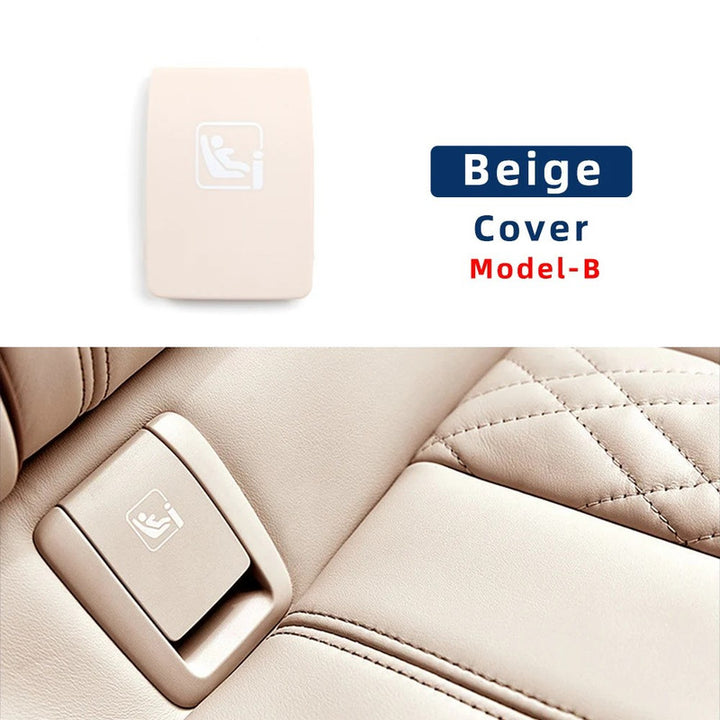 Car Craft Compatible With Bmw 5 Series G30 2017-2024 Rear Child Seat Anchor Safety Isofix Restraint Backseat Buckle Covers 52207451004-1 Beige B CC-9038