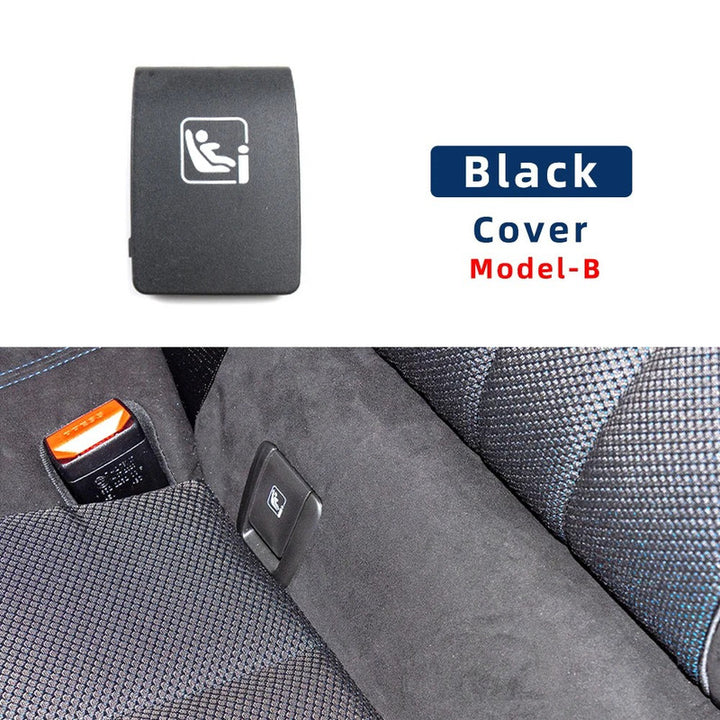 Car Craft Compatible With Bmw 5 Series G30 2017-2024 Rear Child Seat Anchor Safety Isofix Restraint Backseat Buckle Covers 52207451008-1 Black B CC-9035