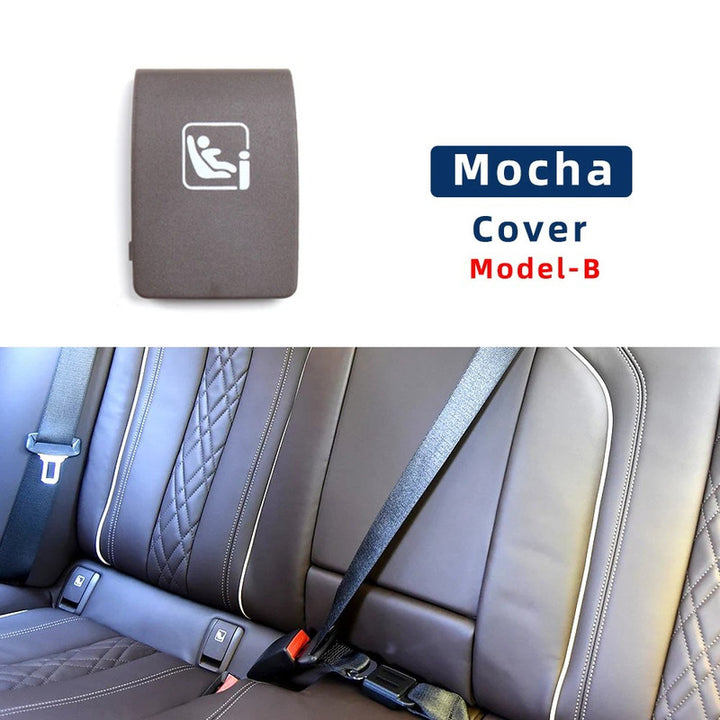 Car Craft Compatible With Bmw 5 Series G30 2017-2024 Rear Child Seat Anchor Safety Isofix Restraint Backseat Buckle Covers 52207458923-1 Moka B CC-9037