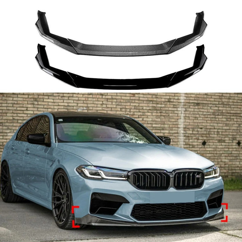 Car Craft Compatible With Bmw 5 Series G30 Lci 2021-2024 F90 M Sport M5 Bumper Front Lip Splitter Skirt Trim Zst-806 Abc Gb Glossy Black