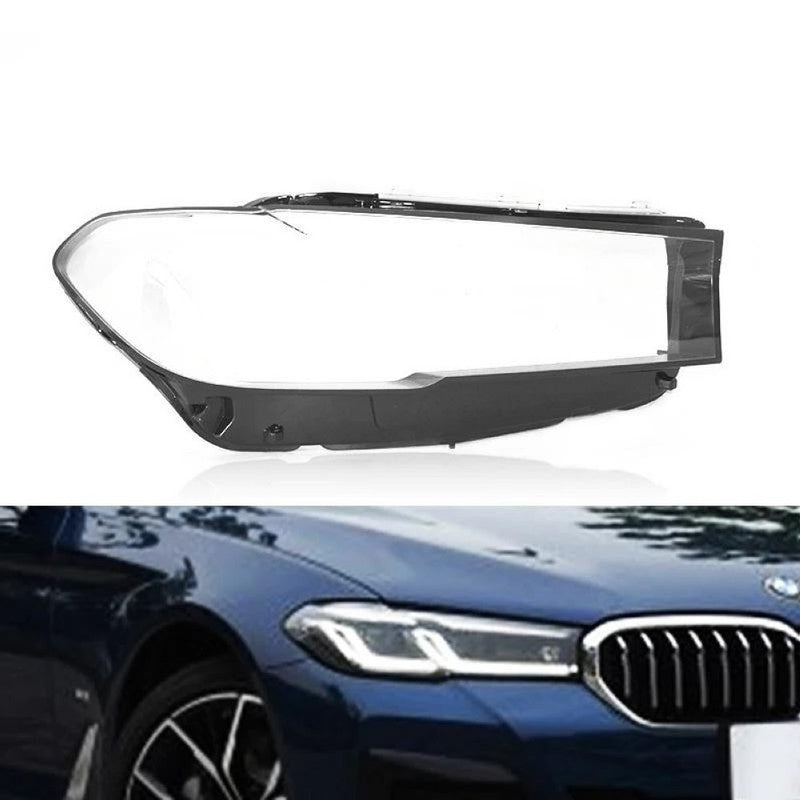 Car Craft Compatible With Bmw 5 Series G30 G38 Lci 2021-2025 Headlights Headlamp Glass Lens Cover Dust Shell Transparent Plastic Shell Headlamp Replace Right Ddz-g30-21r
