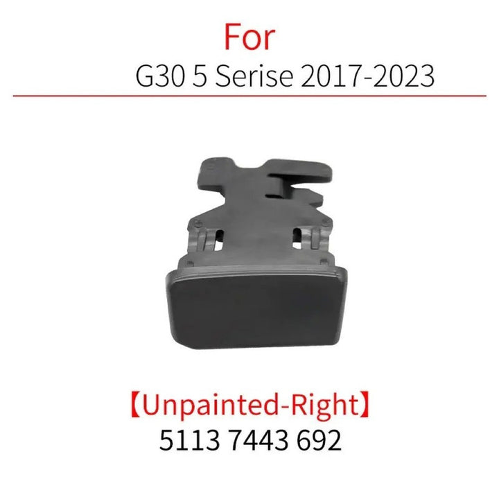 Car Craft Compatible With Bmw 5 Series G30 F90 2017-2023 Car Roof Rail Molding Trim Roof Running Windshield Water Cover Plate Plug 5117443691-r Right Unpainted