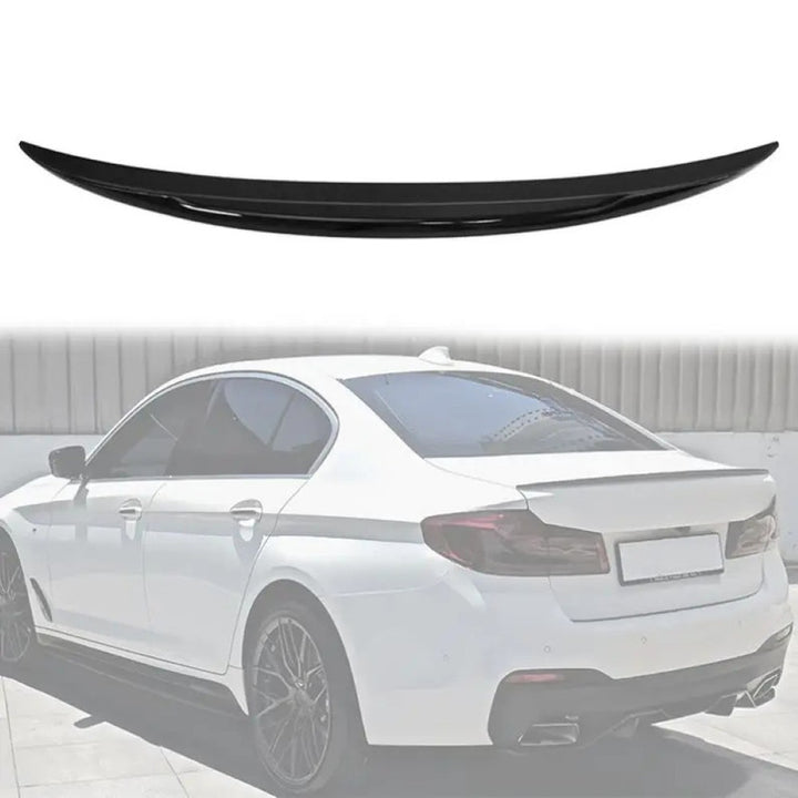Car Craft Compatible With Bmw 5 Series G30 G38 F90 2018-2023 Rear Trunk Wing Lip Boot Ducktail Spoiler G30/38-038/039 Cf Carbon Fiber Looks M5 Style