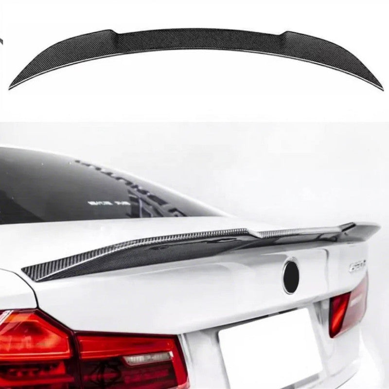 Car Craft Compatible With Bmw 5 Series G30 G38 F90 2018-2023 Rear Trunk Wing Lip Boot Ducktail Spoiler G30/38-050/051 Gloss Black M5cs Style