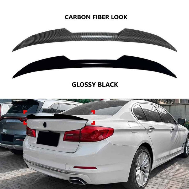 Car Craft Compatible With Bmw 5 Series G30 2018-2024 Trunk Wing Lip Boot Rear Spoiler Psm Style Zst-1220 Cf Carbon Fiber Look