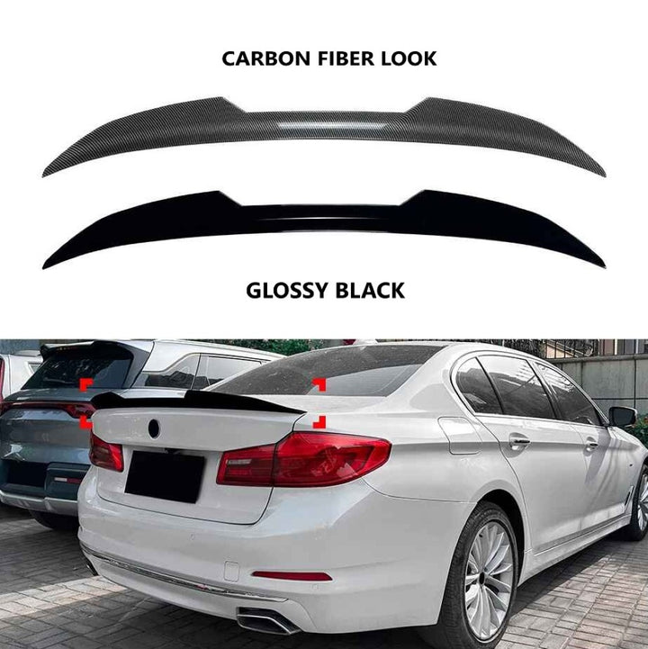 Car Craft Compatible With Bmw 5 Series G30 2018-2024 Trunk Wing Lip Boot Rear Spoiler Psm Style AR-BMW-045 CC-2429 ZST-1220 GB Glossy Black