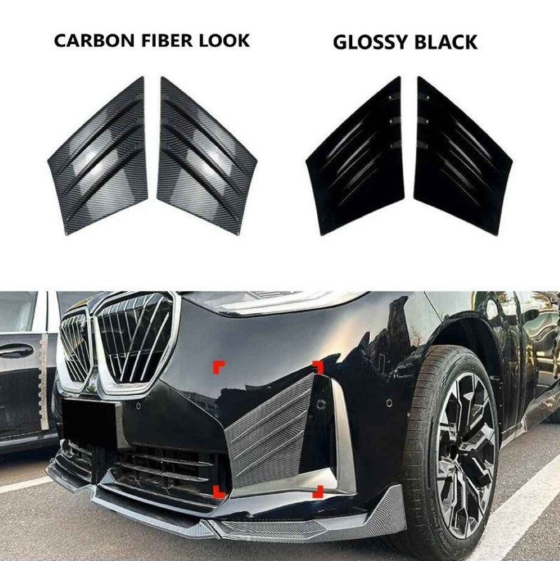 Car Craft Compatible With Bmw X3 G45 2025+ M Sport Front Bumper Skirts Splitter Fog Gril Cover Trim Zst-1162 Gb Glossy Black - CAR CRAFT INDIA