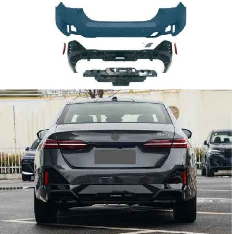 Car Craft Compatible With Bmw 5 Series G60 G68 2024+ Rear Bumper Upgrade Convert To M Sport Mt M Tech Bodykit Bumper - CAR CRAFT INDIA