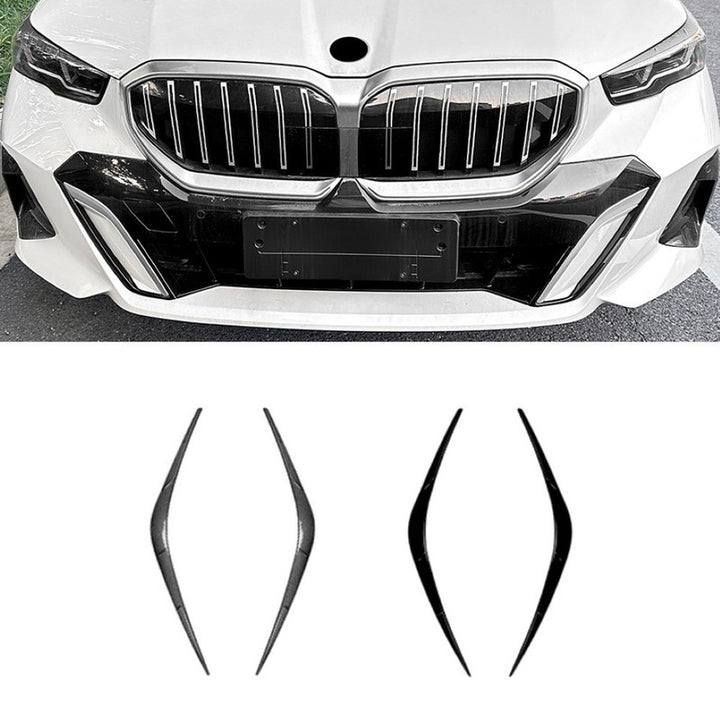Car Craft Compatible With Bmw 5 Series G60 G68 2024+ Front Headlight Eyebrow Eyelid Skirt Trim Zst-979 Cf Carbon Fiber Look