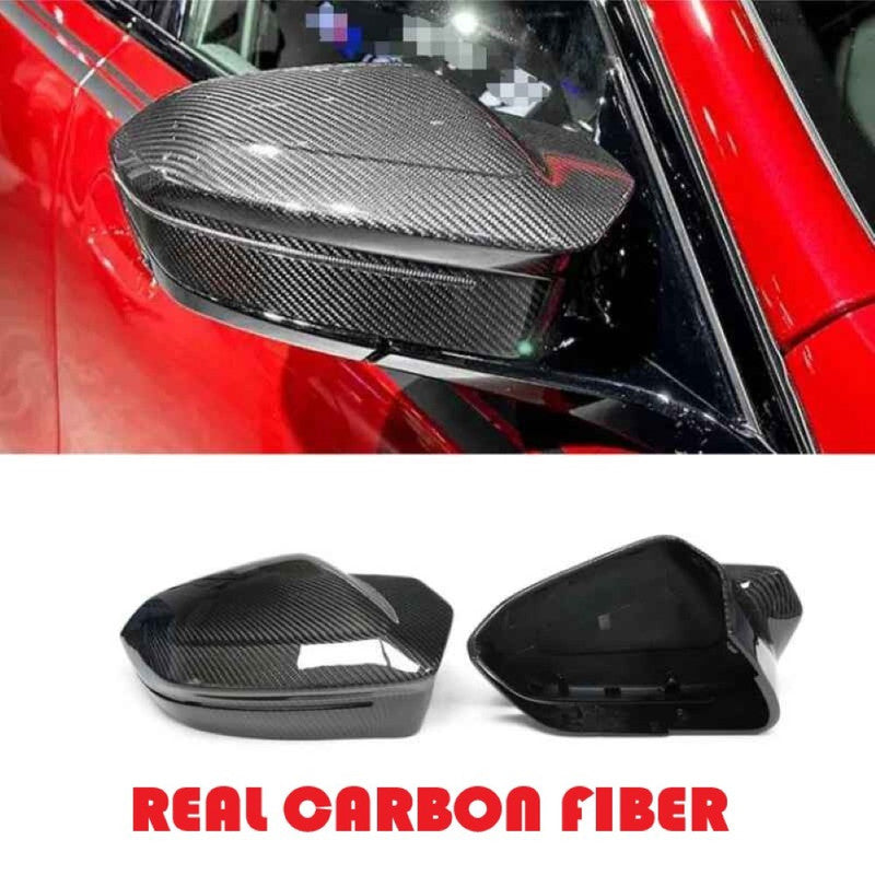 Car Craft Compatible With Bmw 5 Series I5 G60 G68 2024+ 7 Series G70 2024+ Side Rear View Horn Mirror Cover M5 Style Rhd Car Real Carbon Fiber Gc