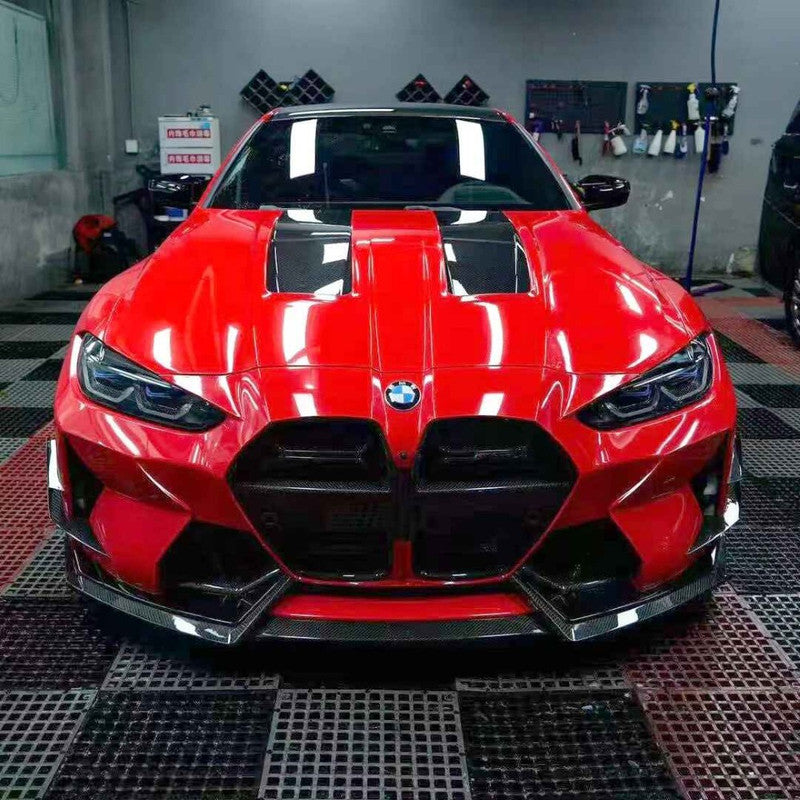 Car Craft Comptible With Bmw G80 G82 G83 M3 M4 2020+ Front Upgraded Facelift Bumper Real Dry Carbon Fiber Body Kit Grill Skirts Splitter Lip Trims Vten Style CC-9078