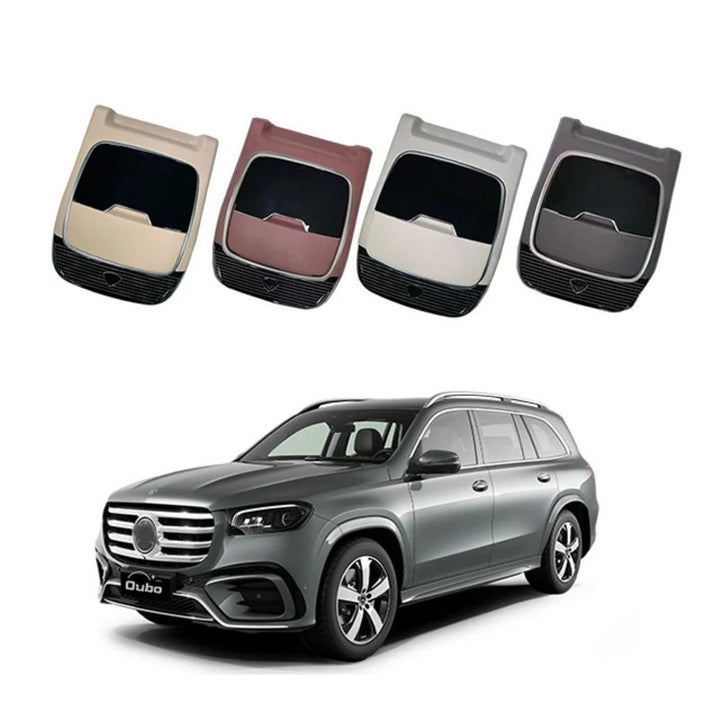 Car Craft Compatible With Mercedes Benz Gle Gls W167 X167 2019-2026 Front Rear Seatr Folding Table, Seat Back Table, Wireless Charging Cup Holder Ambient Light Pocket Tray Maybach Style Black