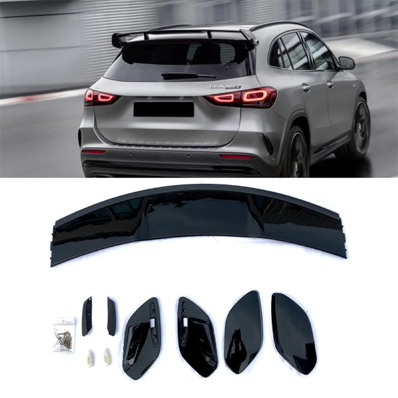 Car Craft Compatible With Mercedes Benz Gla Class W247 H247 2020-2026 Rear Trunk Wing Boot Roof Lip Spoiler Gla35 Amg Style Zst H247 Amg Cf Carbon Fiber Look - CAR CRAFT INDIA